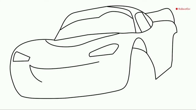 How To Draw Lightning McQueen Step by Step for Beginners смотреть онлайн