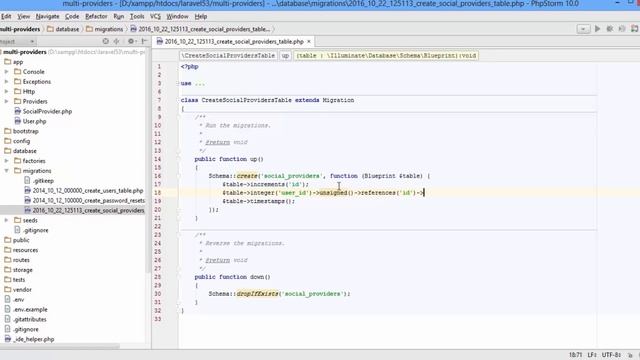 How to login with facebook,twitter and google in laravel 5.3 part(2/3) смотреть онлайн