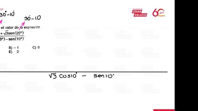 UNI Anual 2021 | Semana 13 Trigonometría