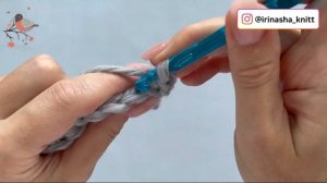 Шапка крючком БИНИ без отворота