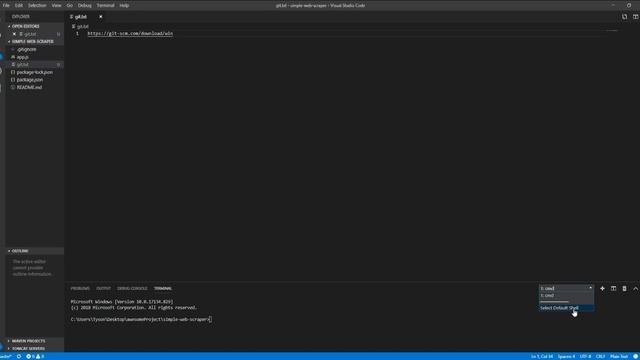 How to Add Git Bash to Visual Studio Code Windows 10 смотреть онлайн