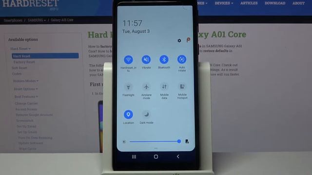 How to Rotate Screen in SAMSUNG Galaxy A01 Core – Enable Auto-Rorate Screen смотреть онлайн