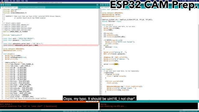 ESP32 CAM | Tutorial - [Part.5] In wireless directly, connecting ESP32CAM to ESP32 (feat. TFT LCD) смотреть онлайн