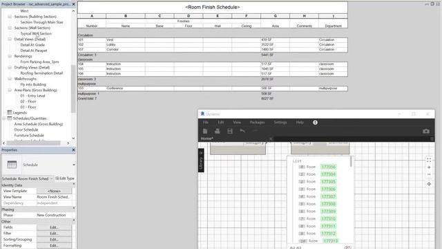 Dynamo Room Schedule