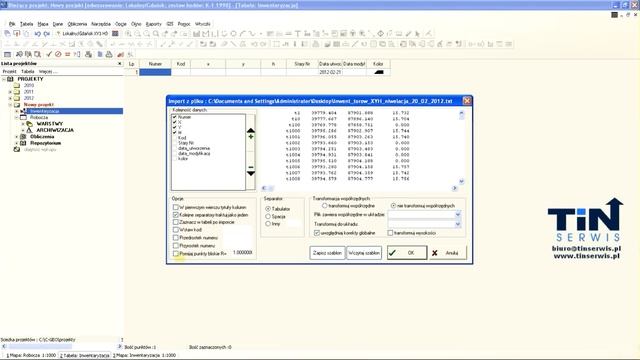 C-GEO Import punktów z txt смотреть онлайн