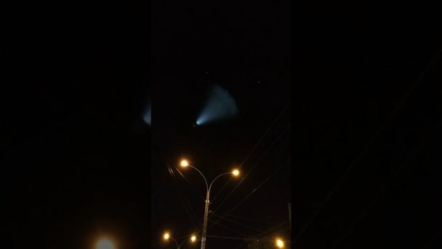 Межконтинентальная баллистическая ракета "Тополь М" оставила след в Липецком небе! смотреть онлайн