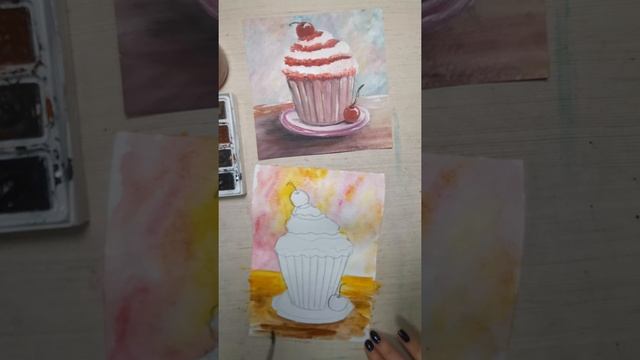 Рисуем Кексик ?/ Пробный урок смотреть онлайн