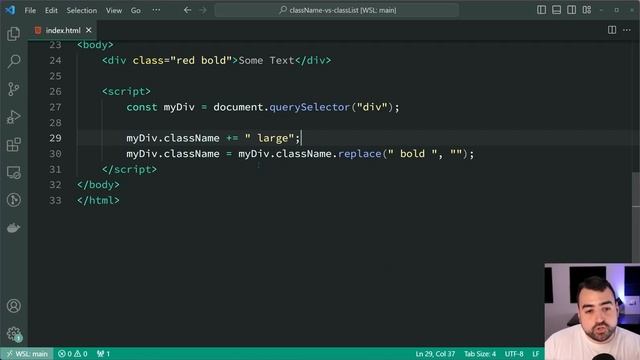 The Difference Between className & classList in JavaScript смотреть онлайн