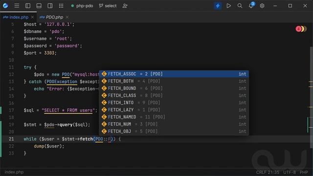 PHP + PDO. Работа с MySQL. смотреть онлайн