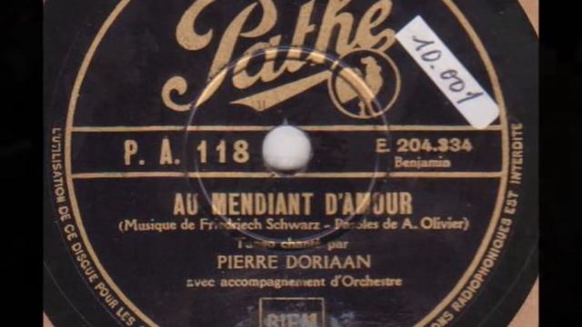 Pierre Doriaan " Au mendiant d'amour " 1934 смотреть онлайн