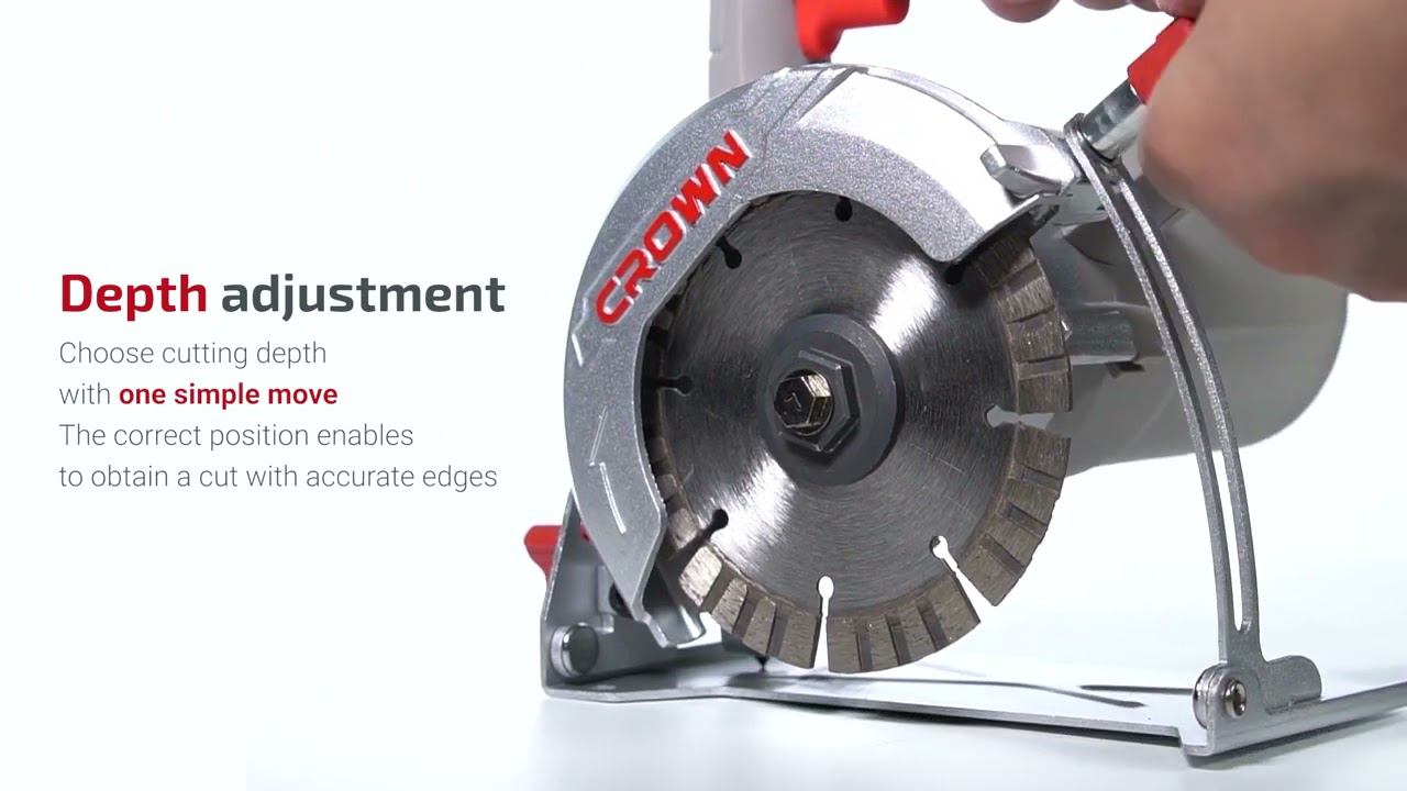 Пила CROWN CT15228-125T-W с подачей воды смотреть онлайн