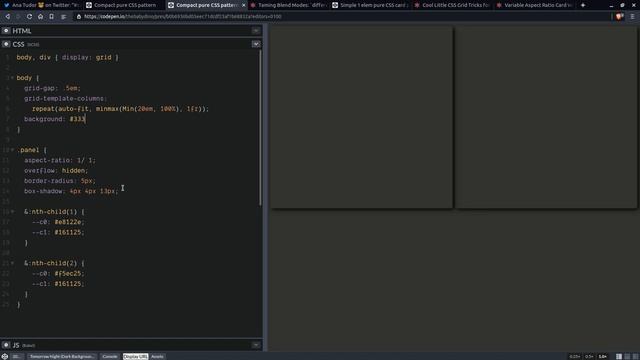 Compact pure CSS patterns смотреть онлайн
