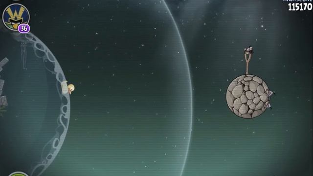 Angry Birds Space Pig Dipper Level M6-25 Mirror World Walkthrough 3 Star смотреть онлайн