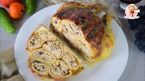 Гости будут в восторге! Курица, фаршированная блинами (без костей) - как ее приготовить, подробно