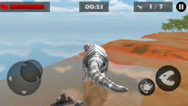 The Best Dino Games Hungry T Rex Island Dinosaur Hunt Android Gameplay Tyrannosaurus Rex Simulato смотреть онлайн