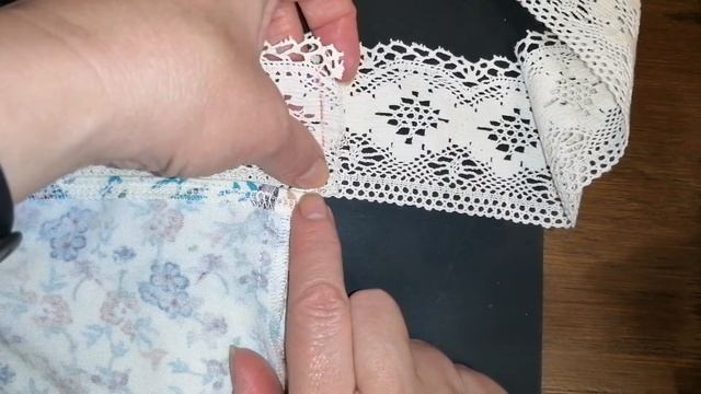 Юбка клёш, как правильно пришить кружево.