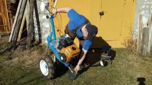 Мотоблок Нева МБ2. Замена моторного масла.