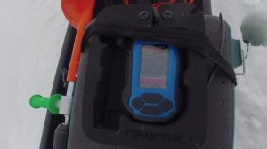 Белое озеро. Рыбалка на окуня с эхолотом Практик 8 V.2.