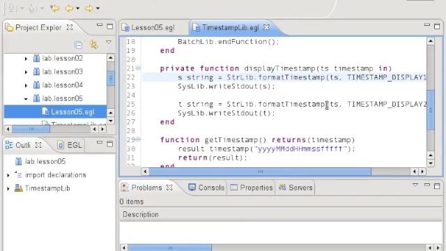Essential EGL+Batch - Lesson 05 Timestamp смотреть онлайн