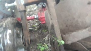 Вспашка мотоблоком с конским плугом