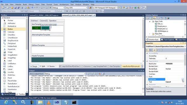 How to Use JSON with WCF in Asp.Net 4.0 part14 смотреть онлайн