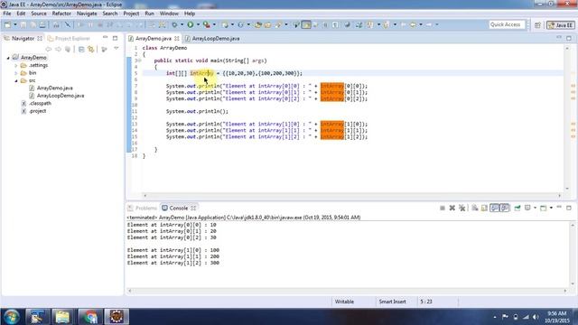 Java Array (How to Create and Initialize a Multidimensional Array? ) | Java Tutorial смотреть онлайн