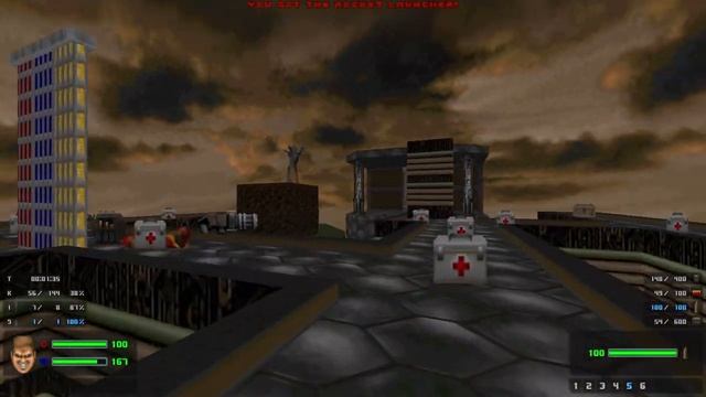 RAMP [Doom II] Level 64: Tech Base in the Sky смотреть онлайн