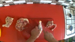 обвалка куриного окорочка