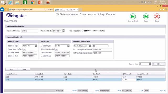 EDI SOBEYS - How to create a statement 882 by Edi Gateway смотреть онлайн
