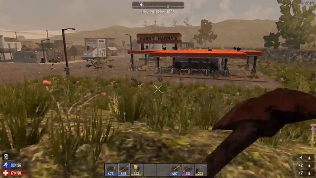 7 Days To Die alpha 16 4 часть 30 Тест примитивной обороны смотреть онлайн