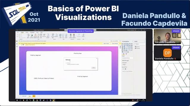 Basics of Power BI Visualizations | Facundo Capdevila & Daniela Pandullo | SQL Trail Oct 2021 смотреть онлайн