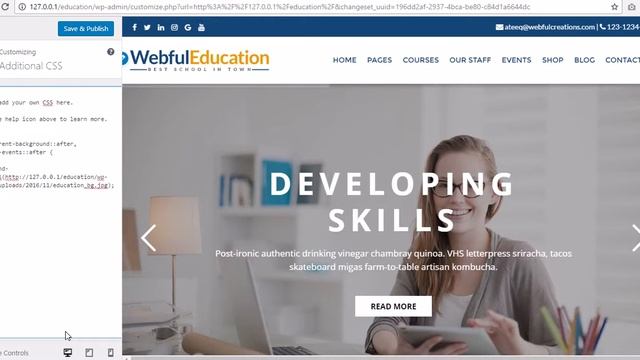 Reduce Margins Between Sections - Education WordPress Theme смотреть онлайн