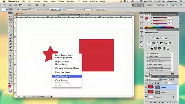 How to Bend Shapes in Photoshop : Adobe Photoshop Basics смотреть онлайн