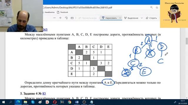 ОГЭ информатика. Задание 4. Формальные описания реальных объектов и процессов смотреть онлайн