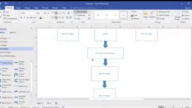 Cara Membuat Diagram Alir Menggunakan Aplikasi Visio смотреть онлайн