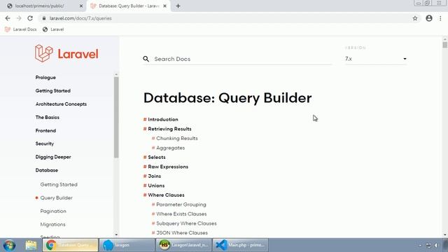 LARAVEL #024 SUMÁRIO DE RAW QUERIES E INTRODUÇÃO AO QUERY BUILDER смотреть онлайн