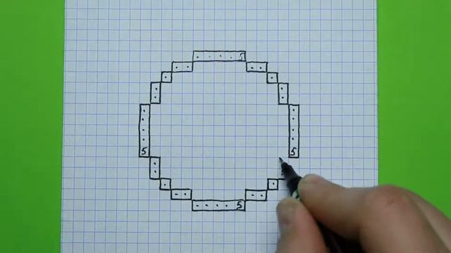 Как нарисовать футбольный мяч по пикселям. смотреть онлайн