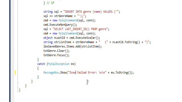 C# Edge 189 MC05 INSERT INTO смотреть онлайн