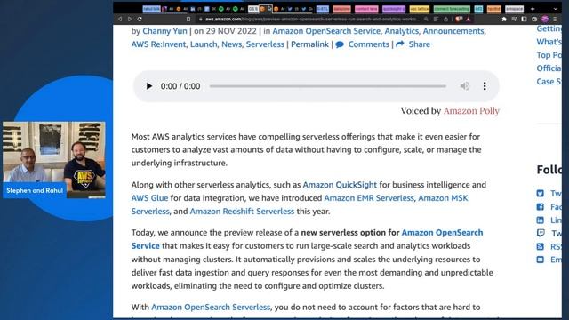 OpenSearch Serverless - New from reInvent 2022! смотреть онлайн