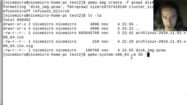 Using QEMU to boot the Arch live ISO in BIOS mode and UEFI mode смотреть онлайн