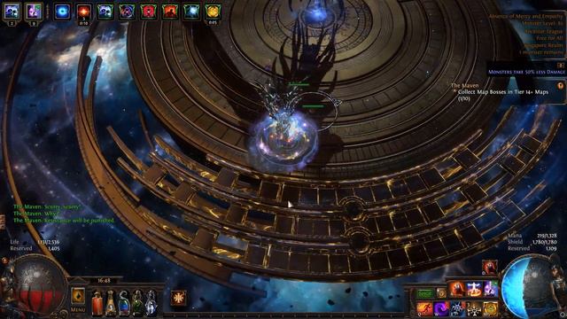 Poe 3.22 Uber Maven Occultist Hexblast Mine смотреть онлайн