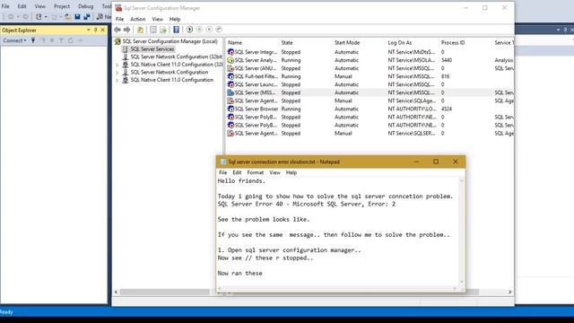 how to fix Could not open a connection to SQL Server in sql server management studio 2017 смотреть онлайн