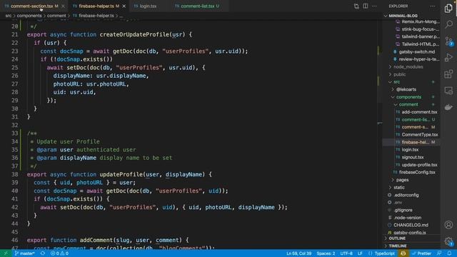 React Gatsbyjs comments using Firebase - final tutorial смотреть онлайн