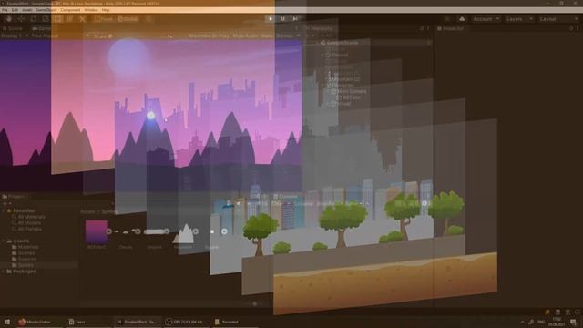 Красивый фон для 2D-игры на Unity - Parallax Effect смотреть онлайн