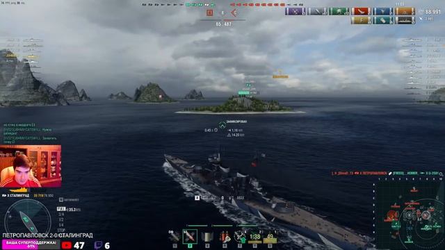 ПЕТРОПАВЛОВСК VS СТАЛИНГРАД! ЧТО ОКАЖЕТСЯ СИЛЬНЕЕ?! WORLD OF WARSHIPS смотреть онлайн