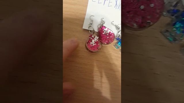 Брелок,серьги и набор "МОРЕ" из эпоксидной смолы смотреть онлайн