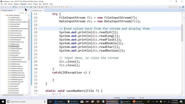 IDS 201 Fall 2019 File I/O смотреть онлайн