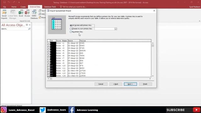Access 2016 - How to Import & Export from Microsoft Excel to Access Database Tutorial. | Level 2 смотреть онлайн
