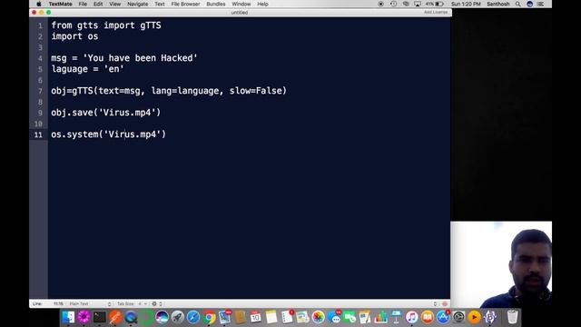 How to create a VIRUS in TWO(2) Minutes using Python? | Vothla's Coding смотреть онлайн