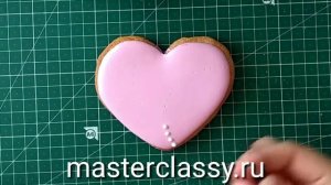 Роспись пряника. Сердце. Как расписать сердце пряник? Видео урок